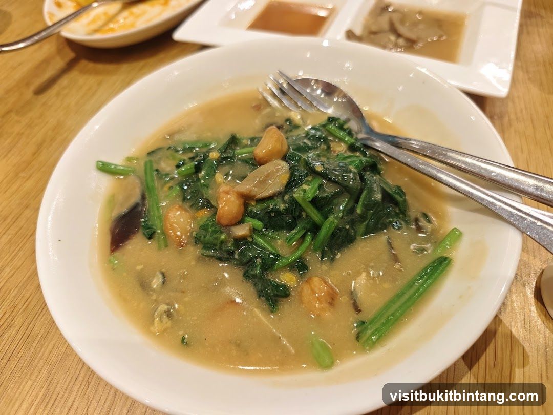 Spinach with Garlic Sauce