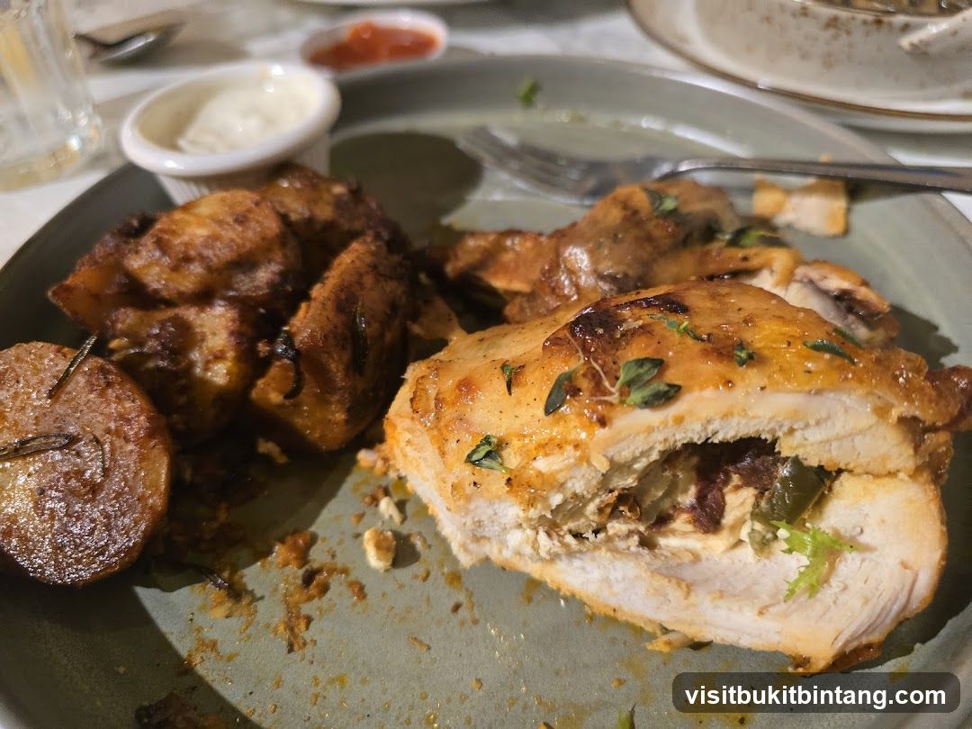 Stuffed Chicken Breast with Roasted Potatoes
