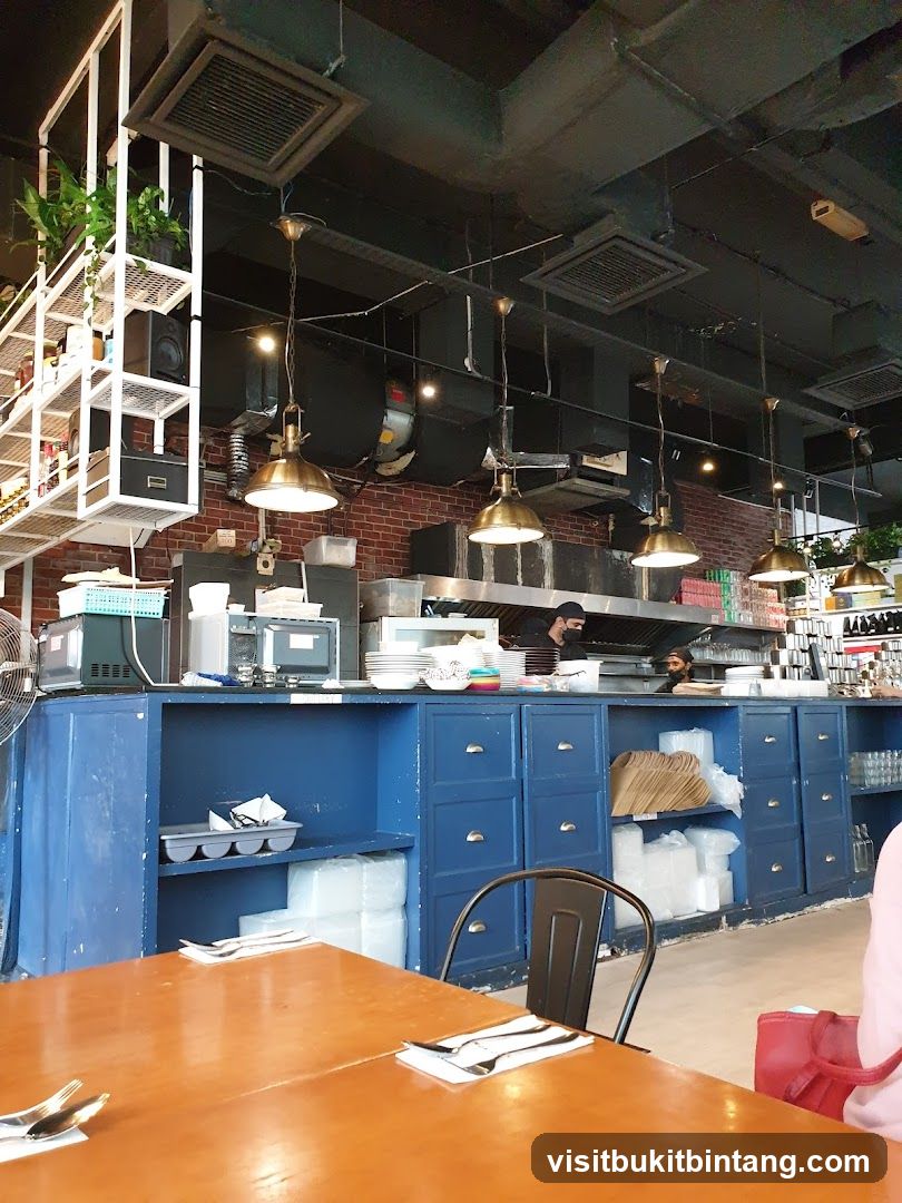 Restaurant Kitchen and Dining Area