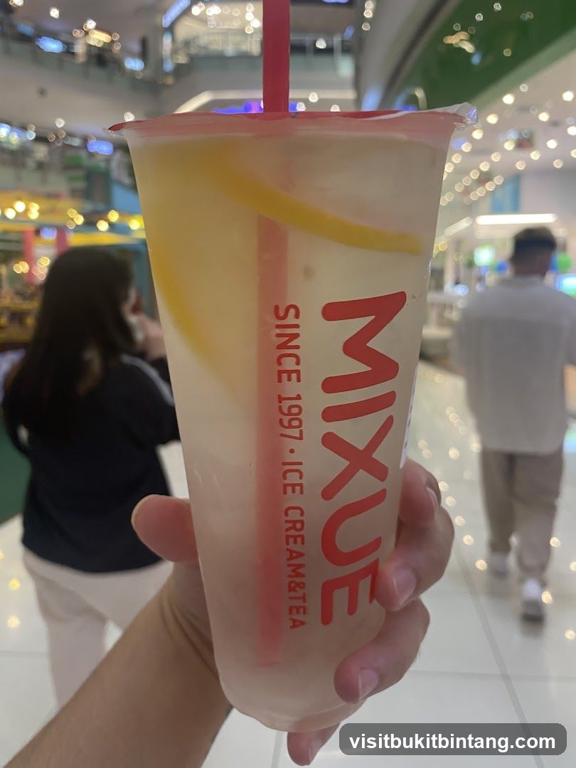 Drink with MIXUE branding