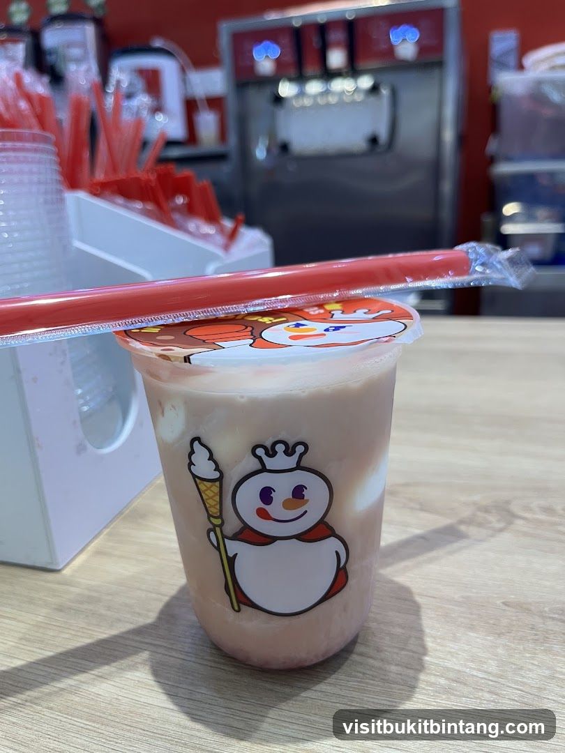 Beverage with Snowman Logo