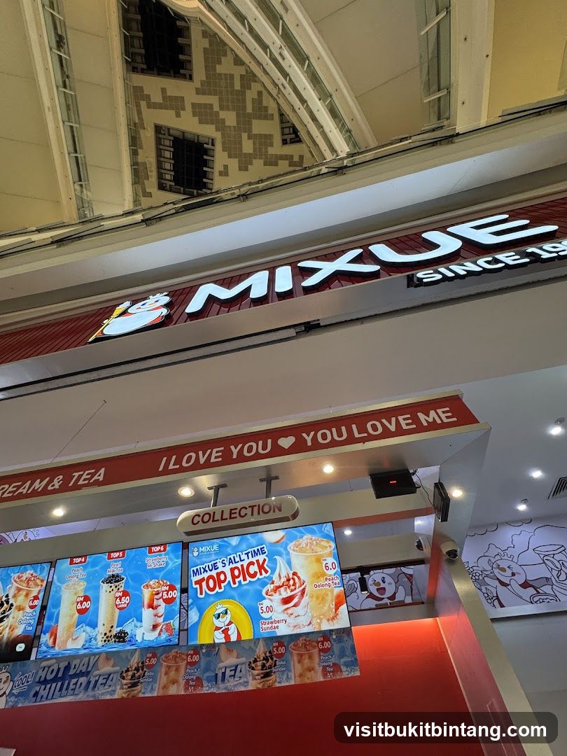 Mixue Ice Cream & Tea Menu