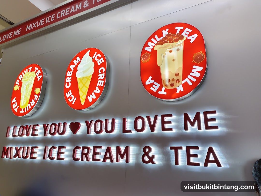Mixue Ice Cream & Tea Signage