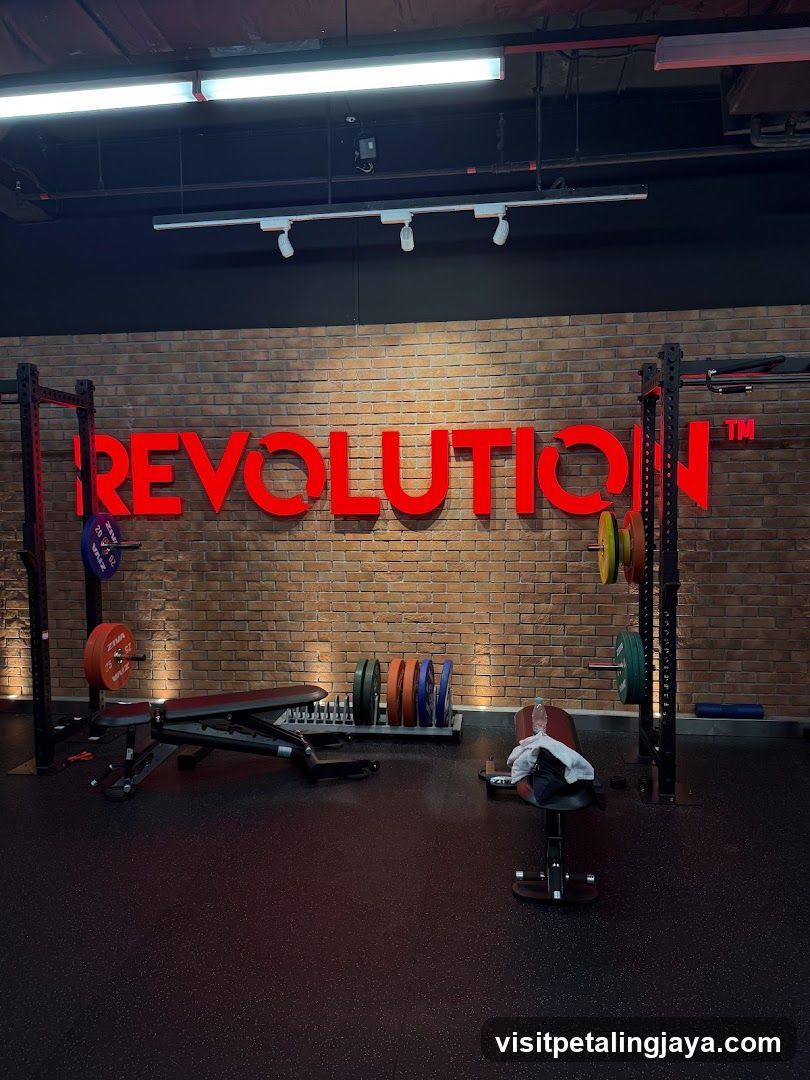 Gym Interior with Revolution Signage