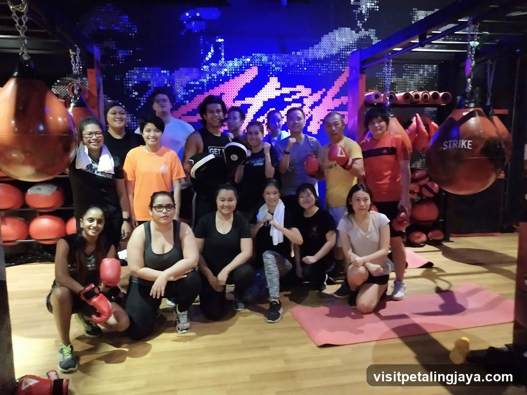 Group photo in gym