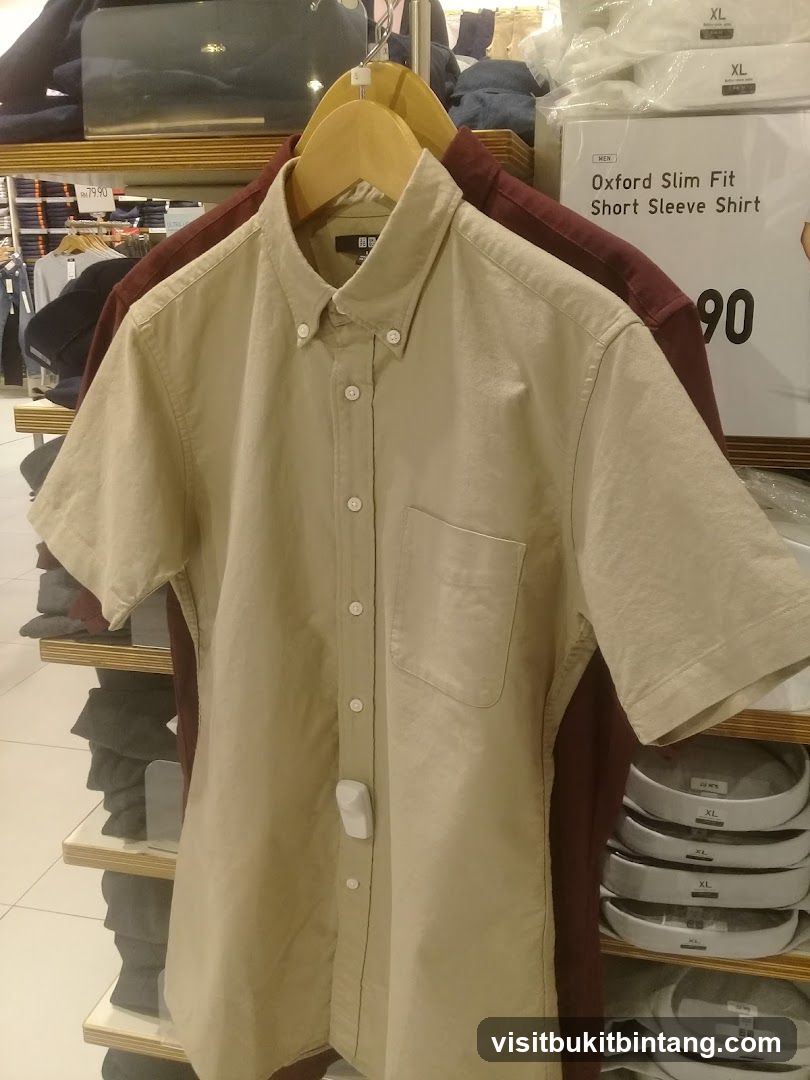 Shirts on display