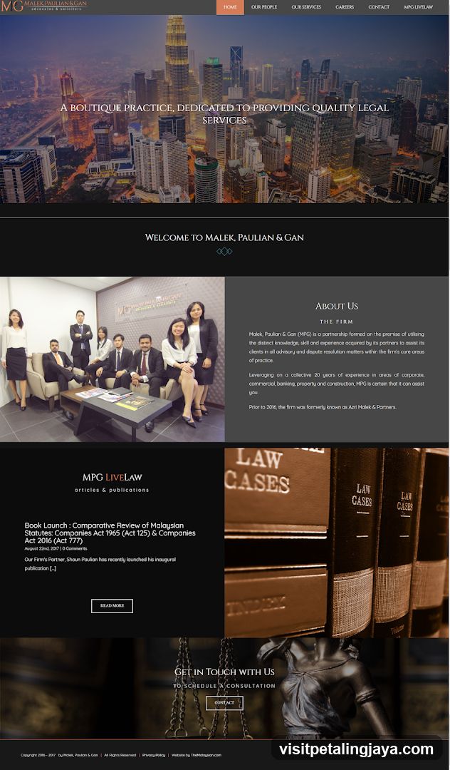 Malek, Paulian & Gan - Legal Practice Website