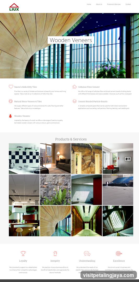 Wooden Veneers & Construction Materials Website