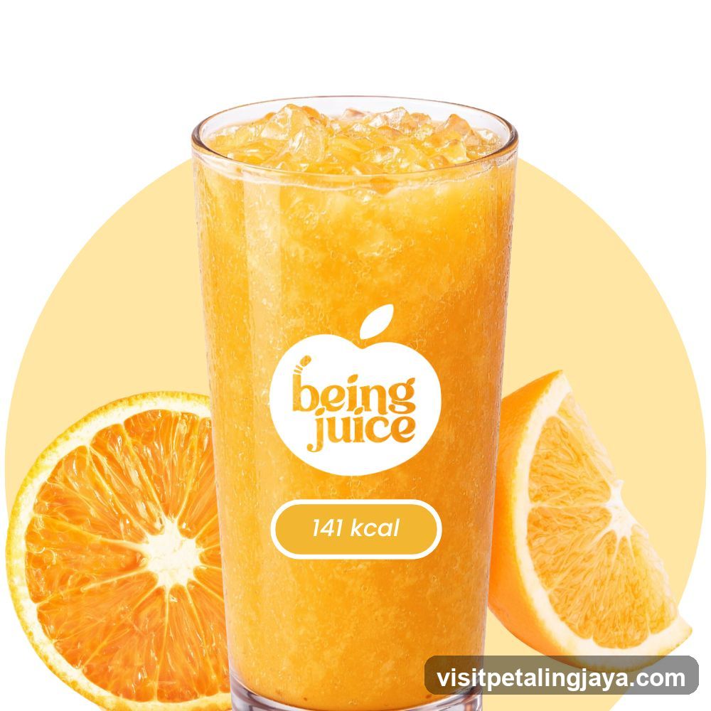 being juice orange drink