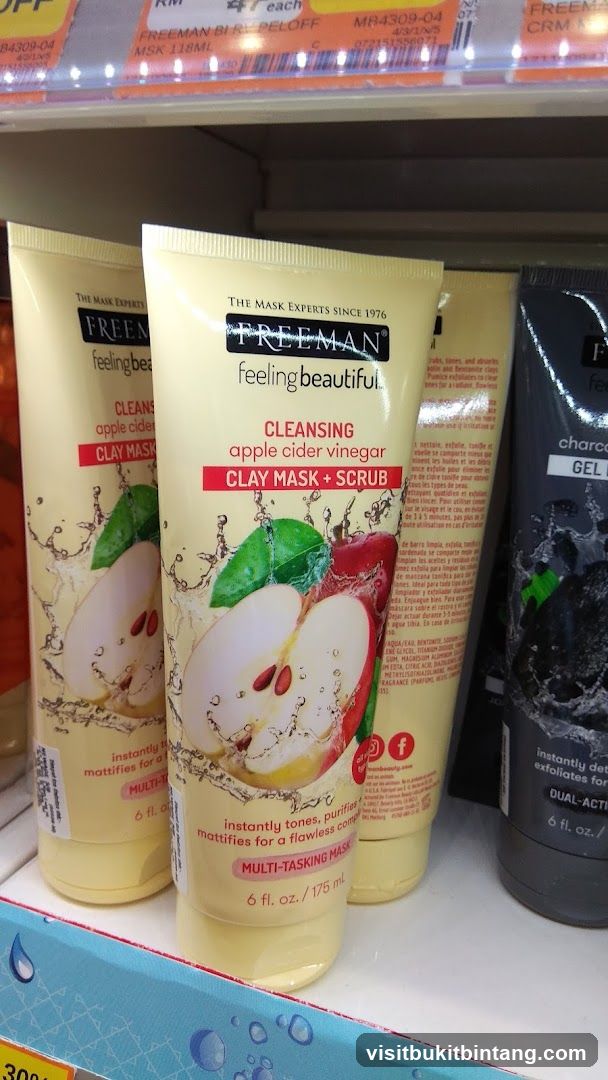 Freeman Cleansing Apple Cider Vinegar Clay Mask + Scrub