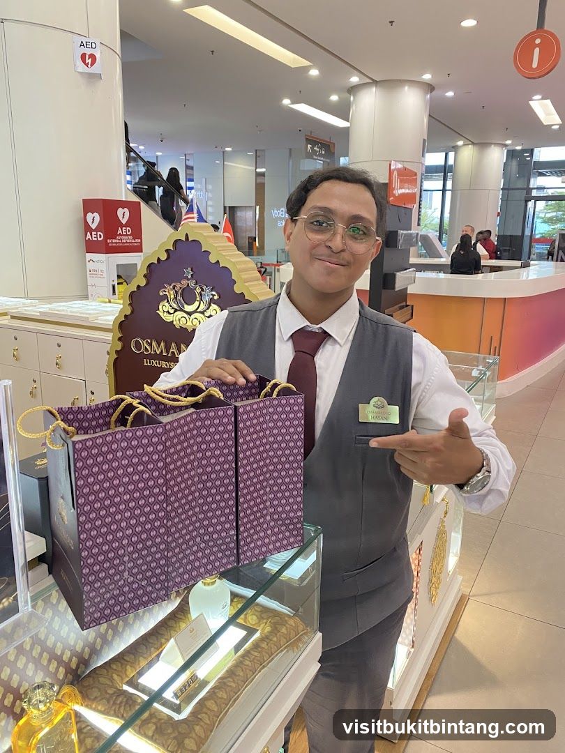 Sales Associate with Shopping Bags