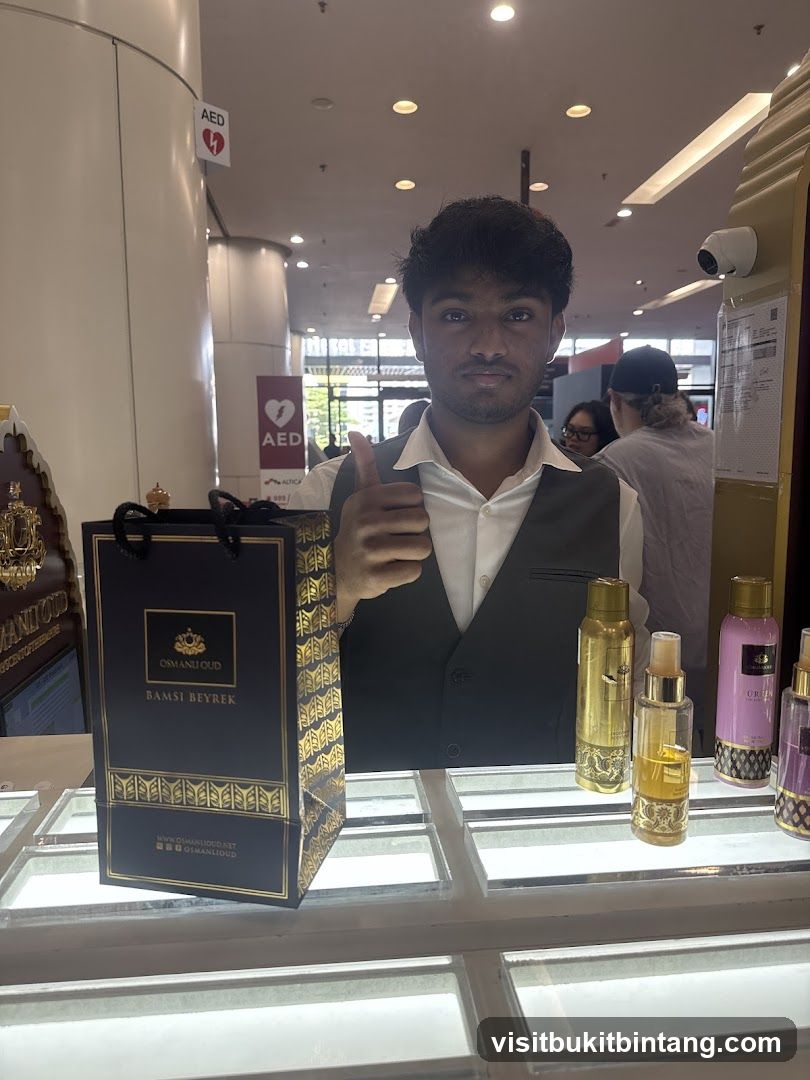 Man with Perfume Bottles