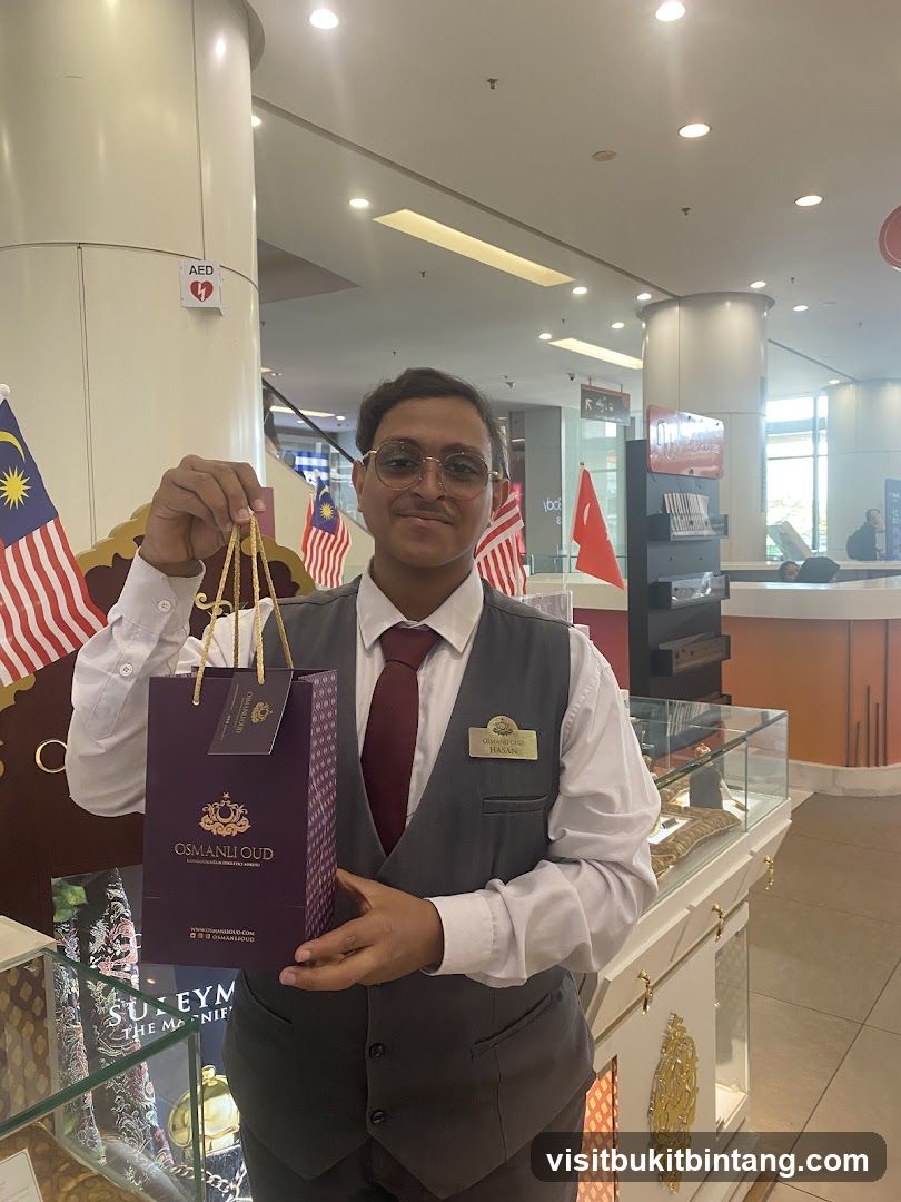 Sales Associate Holding a Shopping Bag