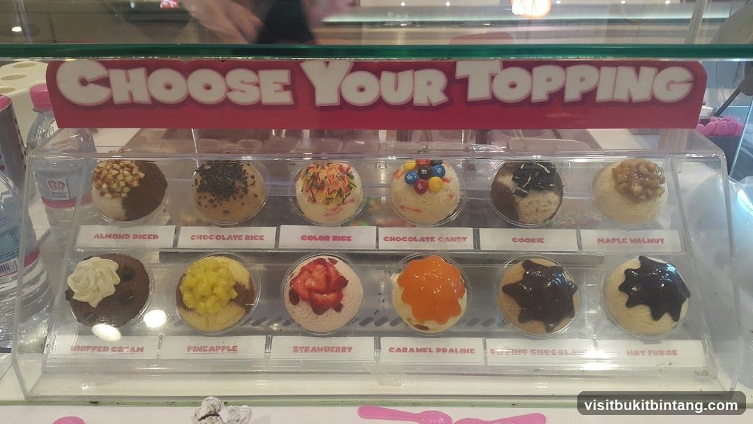 Ice Cream Toppings Display