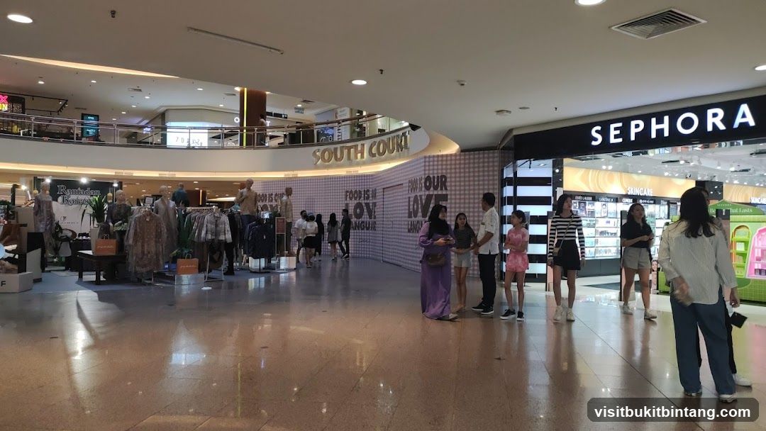 Mall Interior with Sephora and South Court