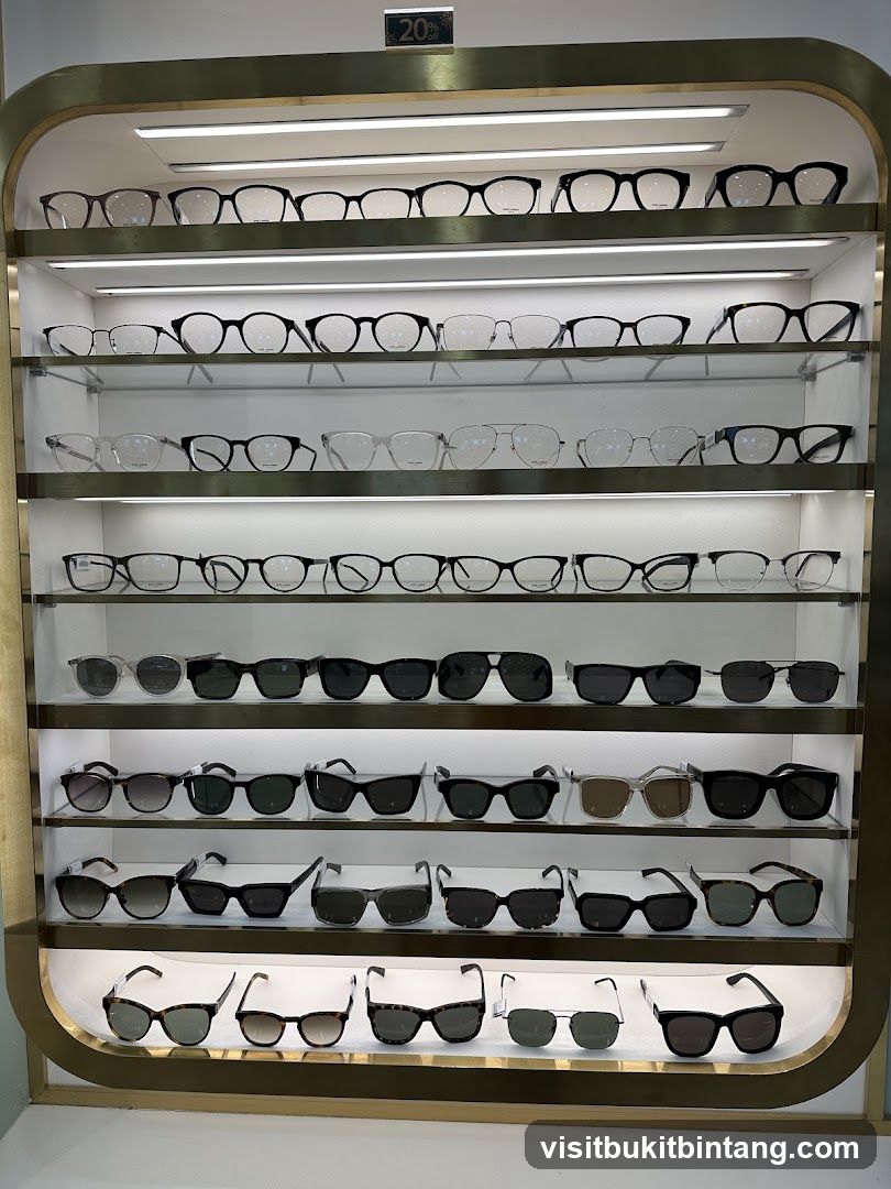 Eyeglasses and Sunglasses Display