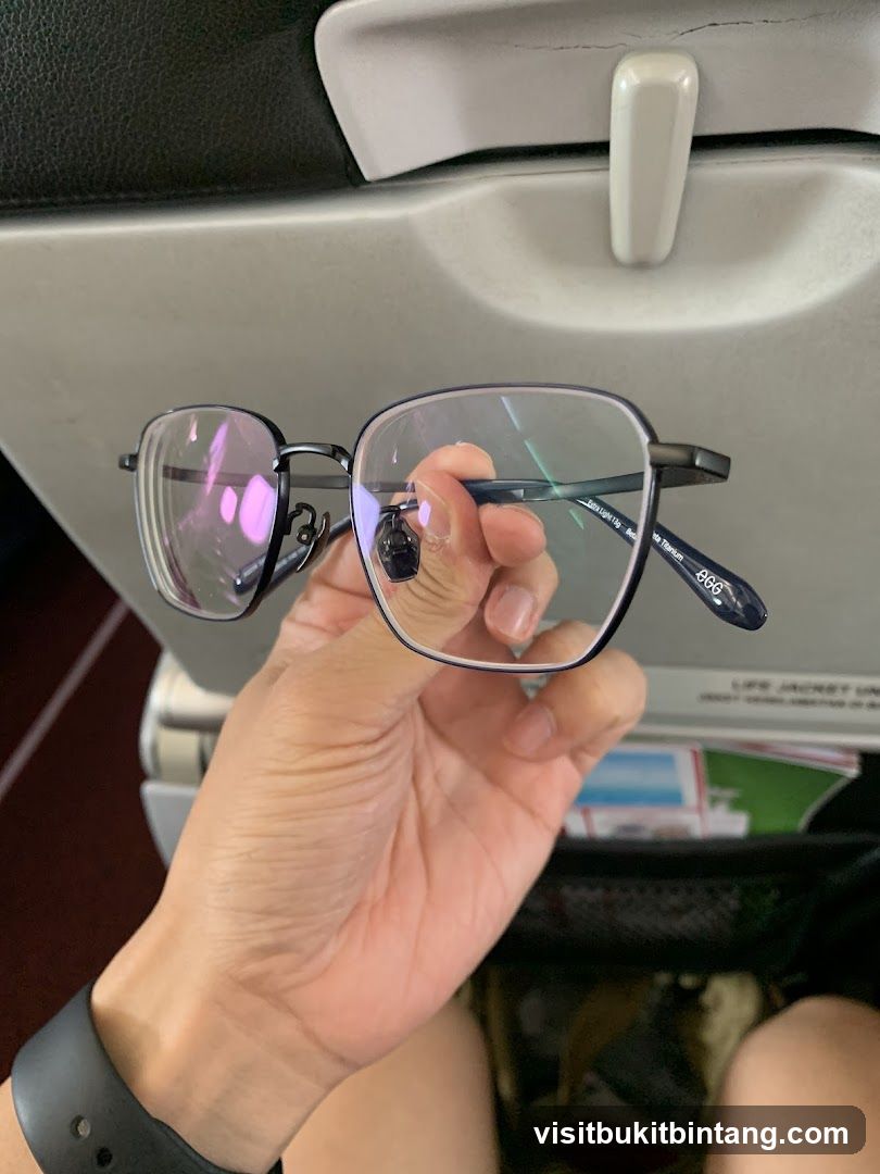 Eyeglasses on Airplane