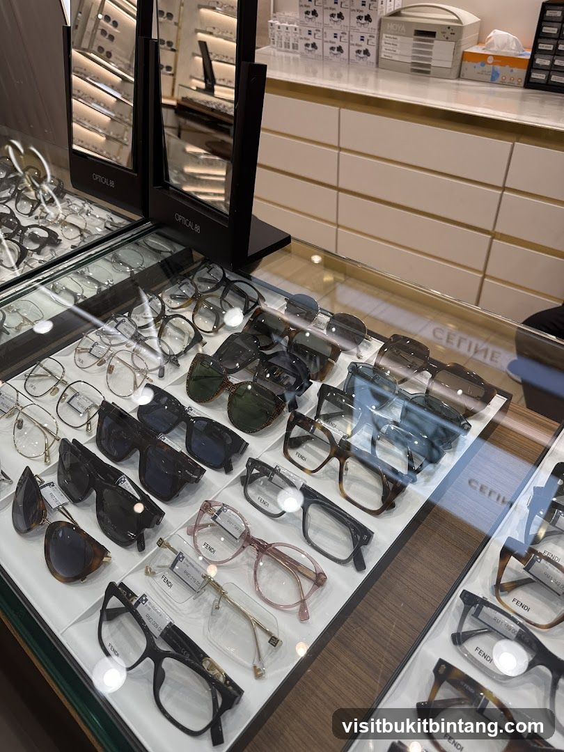 Eyeglasses and Sunglasses Display