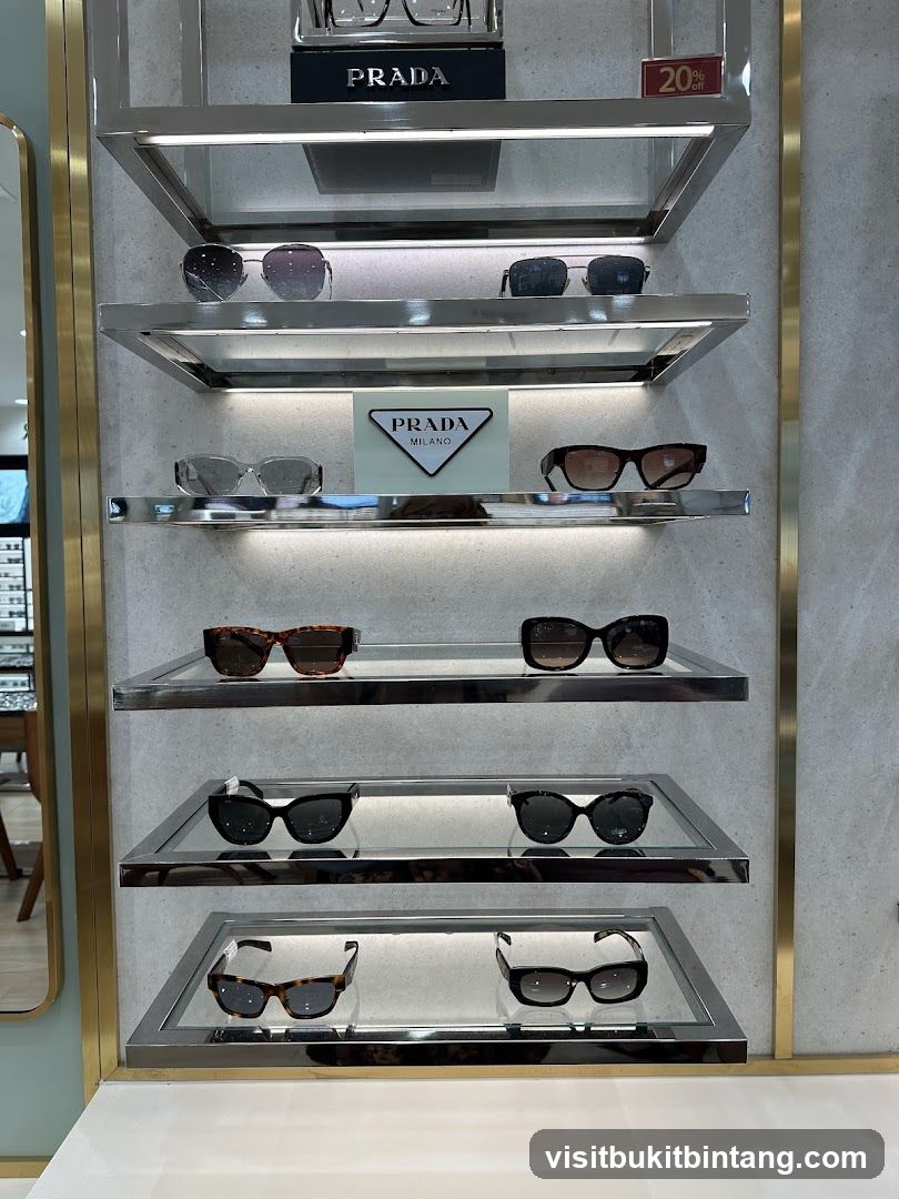 Prada Sunglasses Display