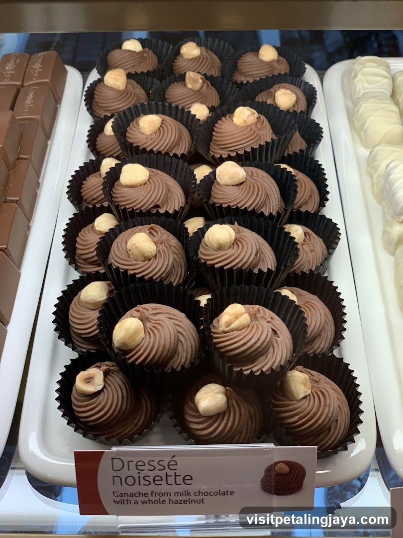 Dressé noisette chocolates display