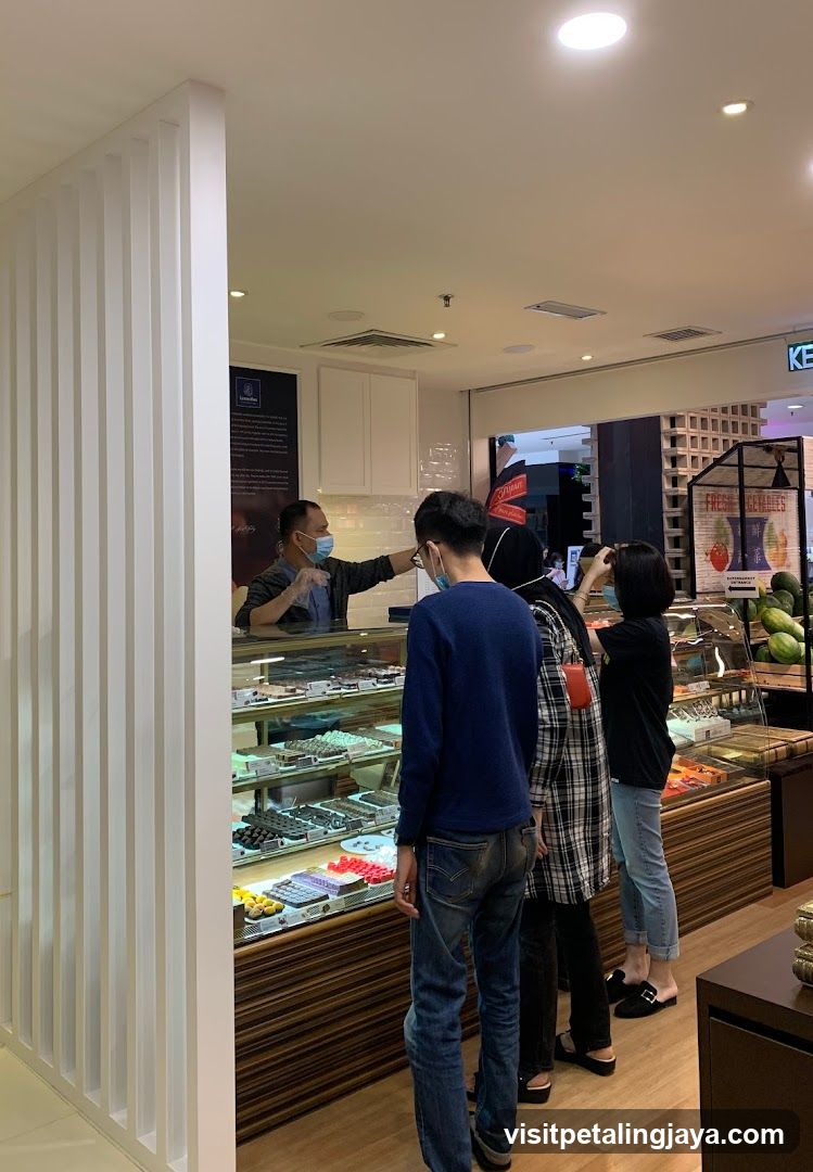 Interior of a bakery or confectionery shop