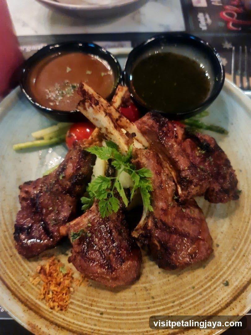 Grilled Lamb Ribs with Sauces
