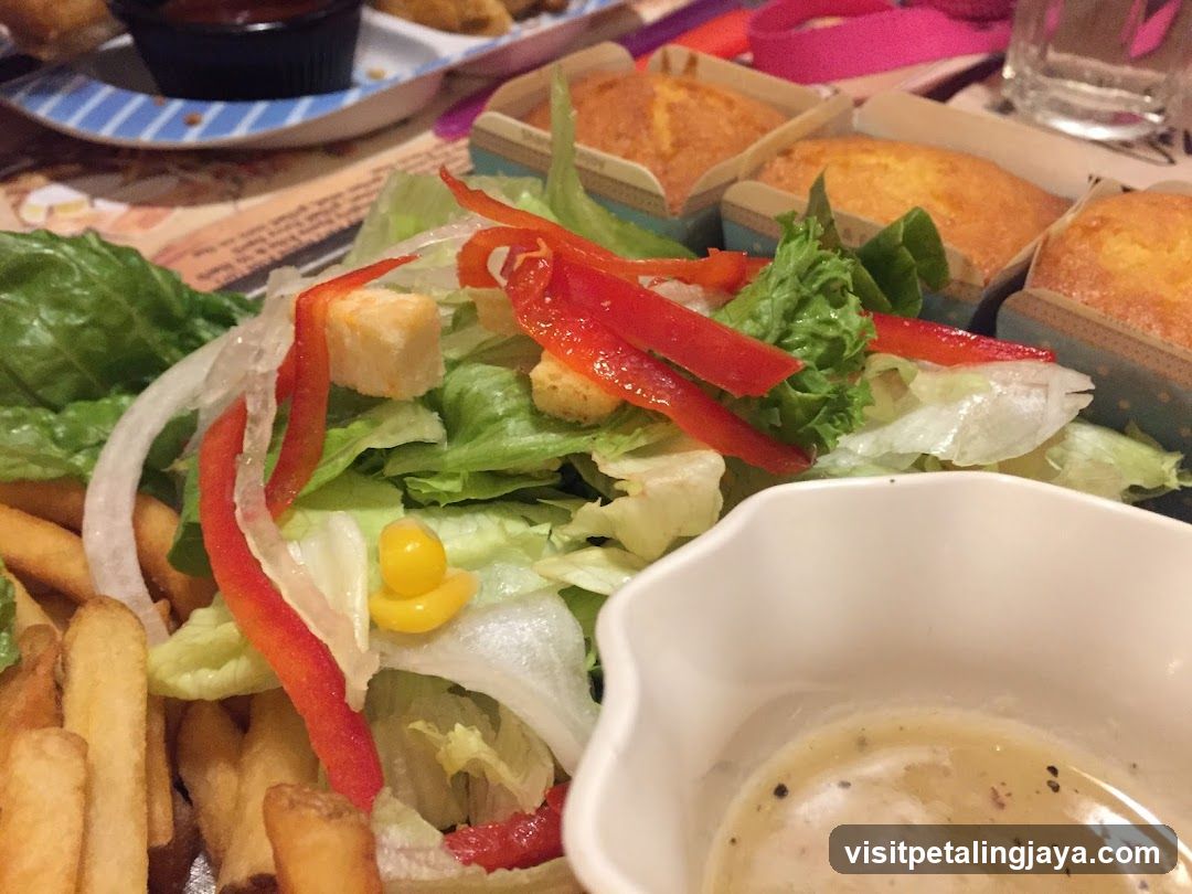Salad and Side Dishes at a Restaurant