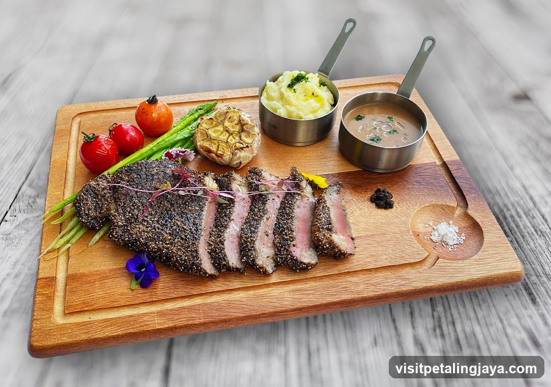 Sliced Steak with Sides