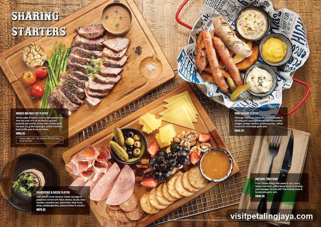 Sharing Starters Menu Display