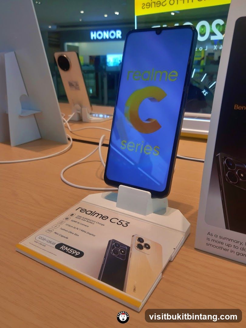 Realme C53 Smartphone Display