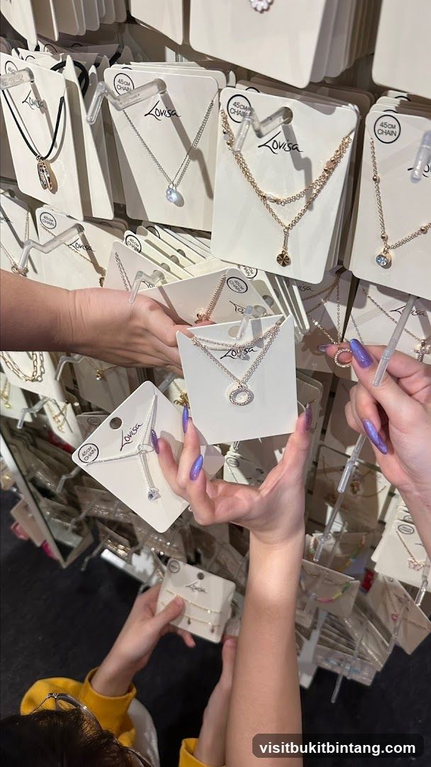 Necklaces on Display