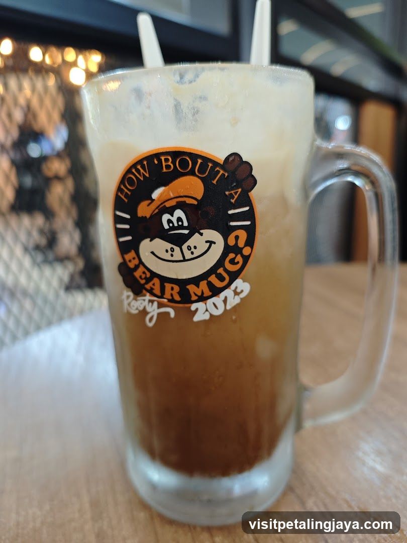 Iced Coffee in Bear Mug