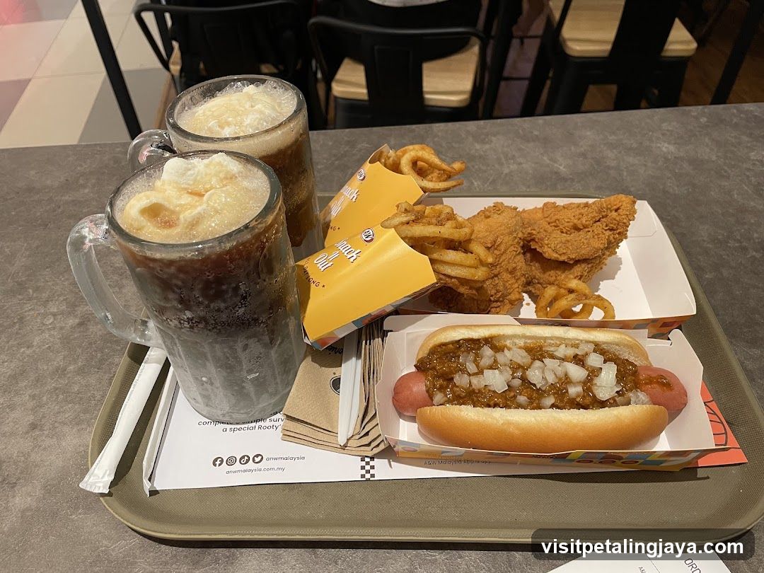 Fast Food Meal with Drinks