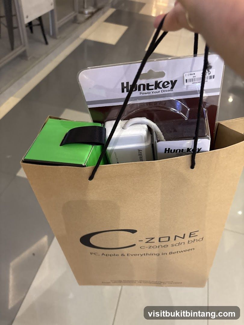 Shopping Bag with Electronics
