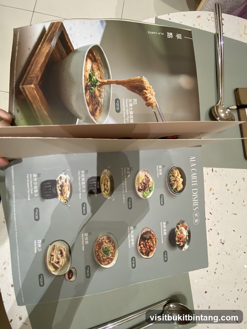 ALA CARTE DISHES