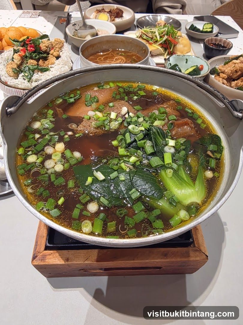 Hearty Stew with Side Dishes