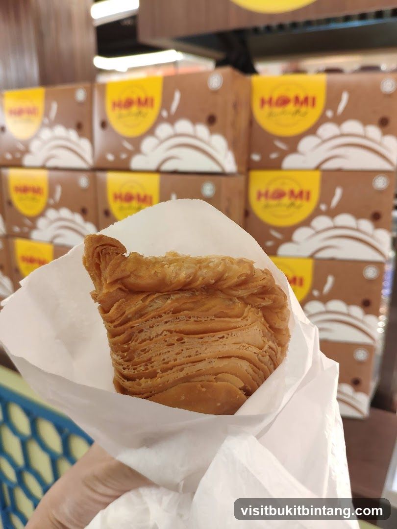 Pastry in a paper wrapper