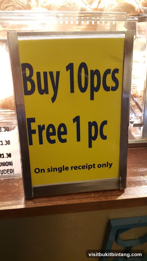 Buy 10 Get 1 Free Sign