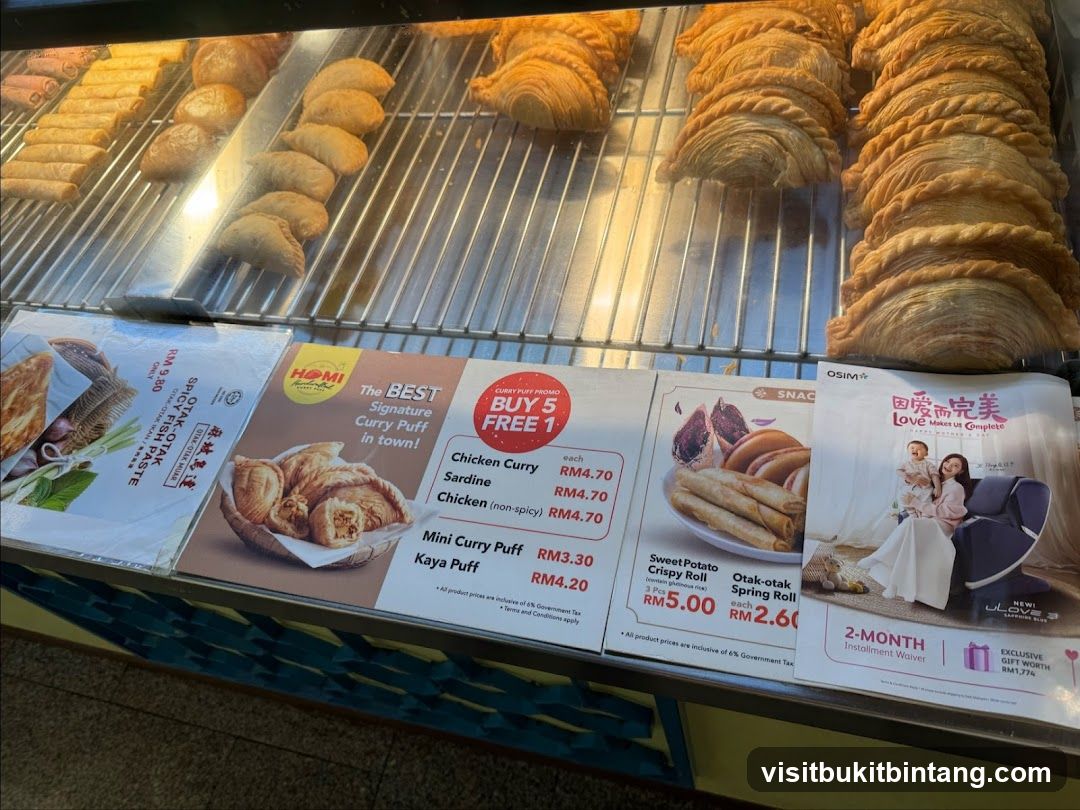 Food Display with Menu and Advertisement