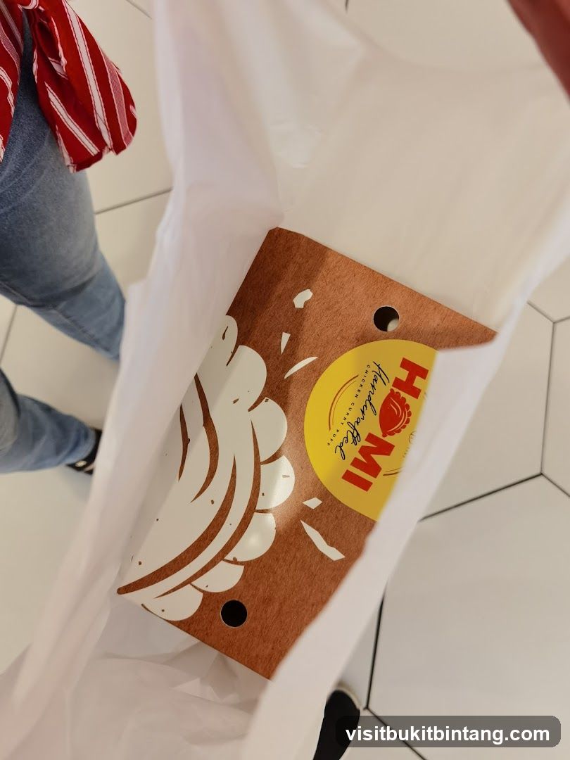 Food packaging in a bag