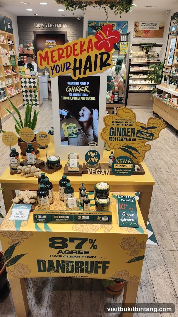 Ginger Haircare Display