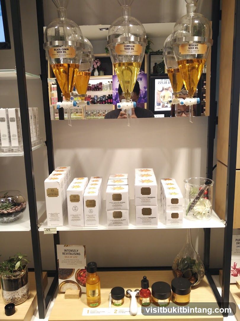 The Body Shop Oils of Life Display