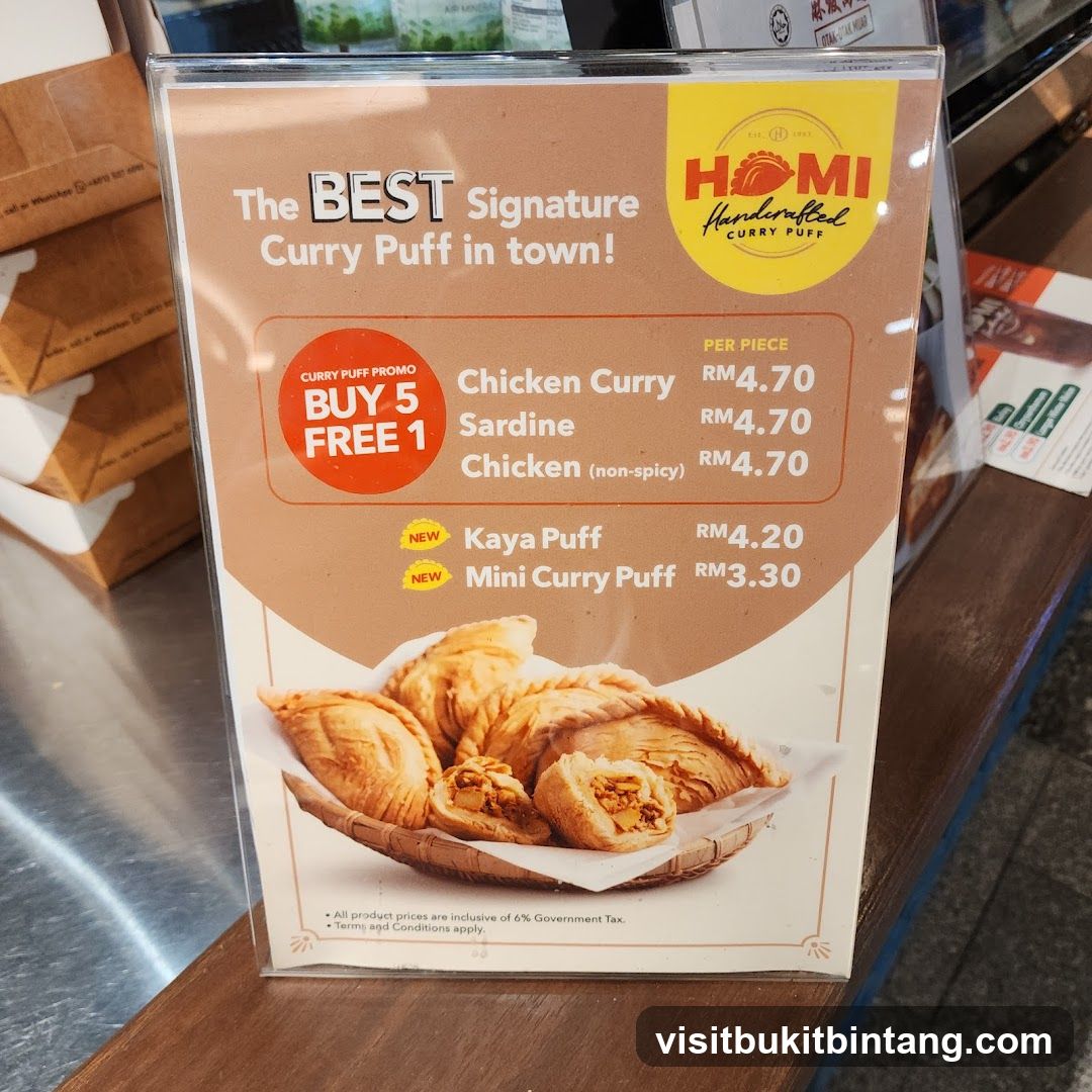 HOMI Handcrafted Curry Puff Menu