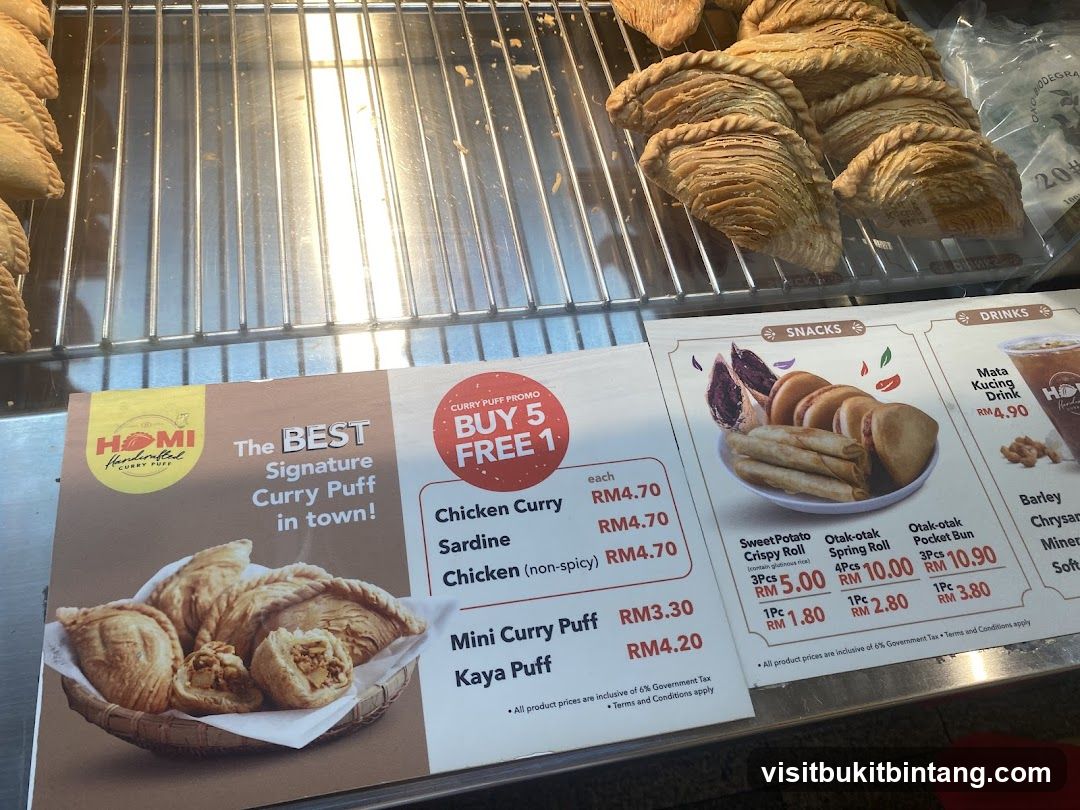 Homi Handcrafted Curry Puff Menu