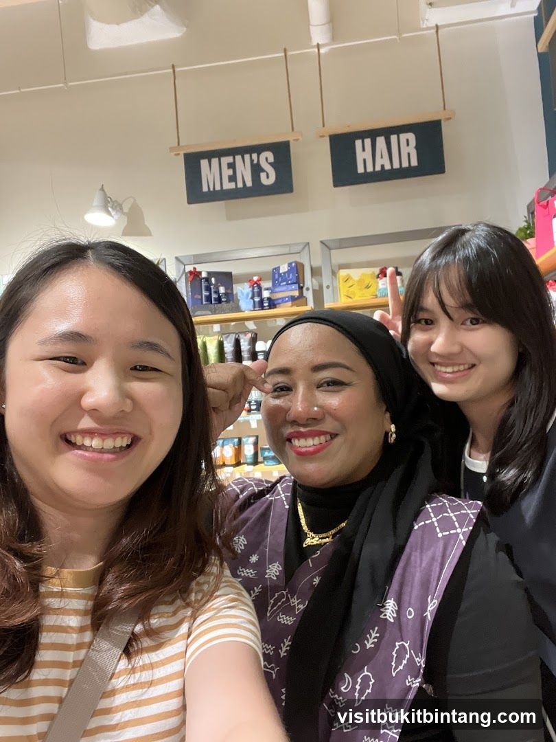 Three Women Posing for a Selfie in a Store