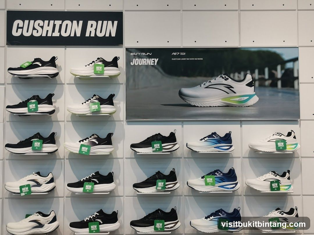Running Shoes Display