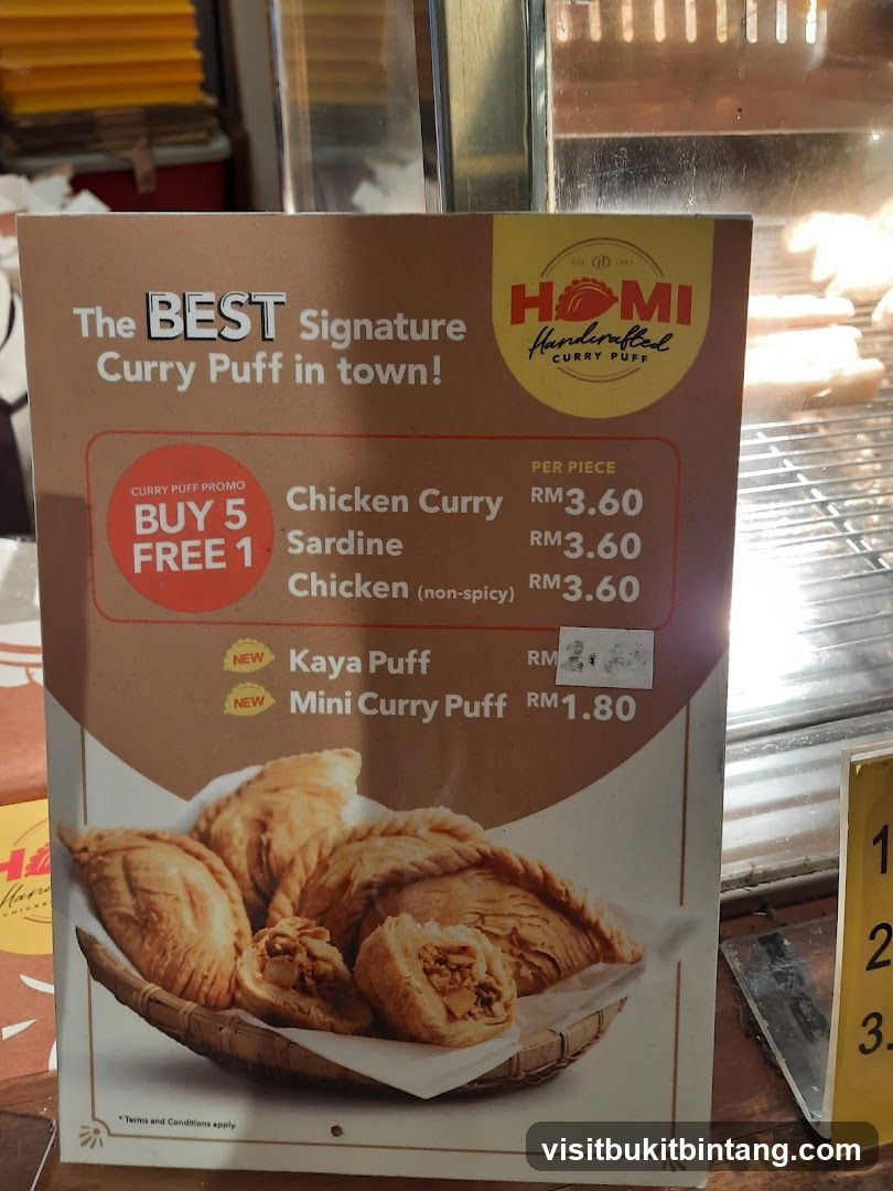 Curry Puff Menu