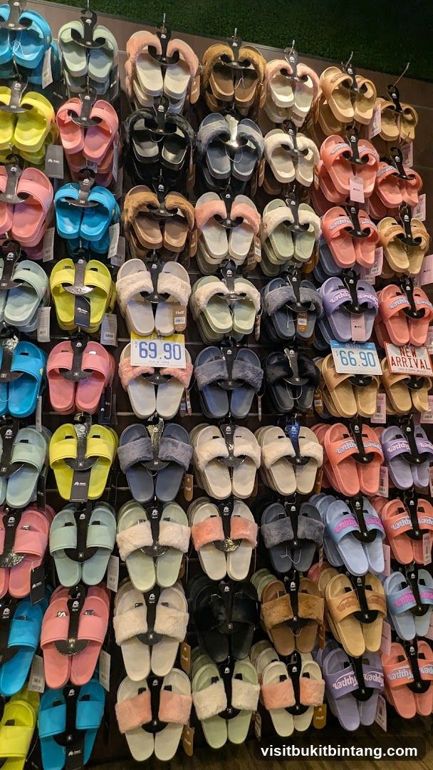 Display of Slippers