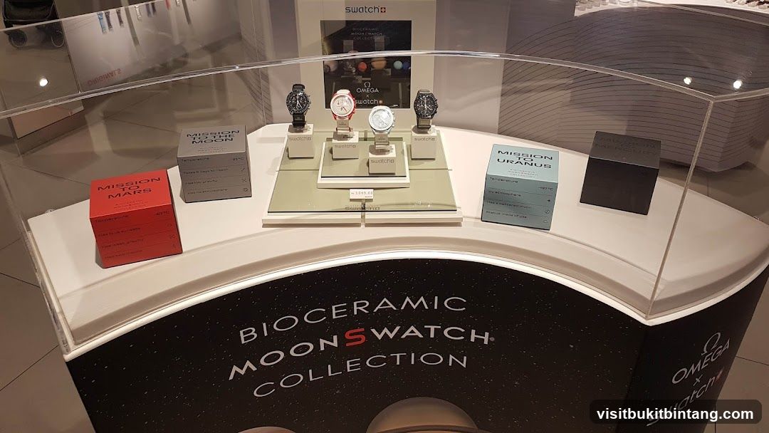 Swatch x Omega Bioceramic MoonSwatch Collection Display