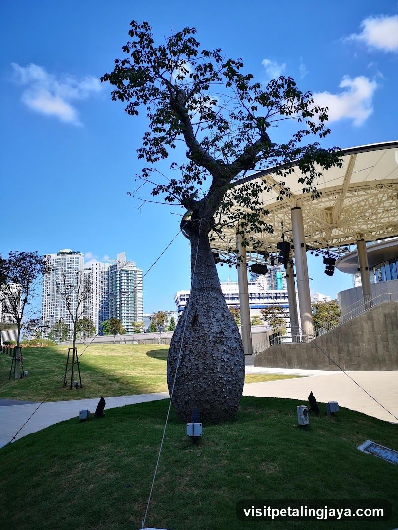 Bottle Tree in Urban Park